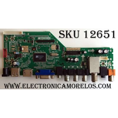 MAIN / B13041761 / T.MS3393.61 / B13113 / PLFC0206320 / PANEL M185BD1WX3-4 / MODELO ¨19¨